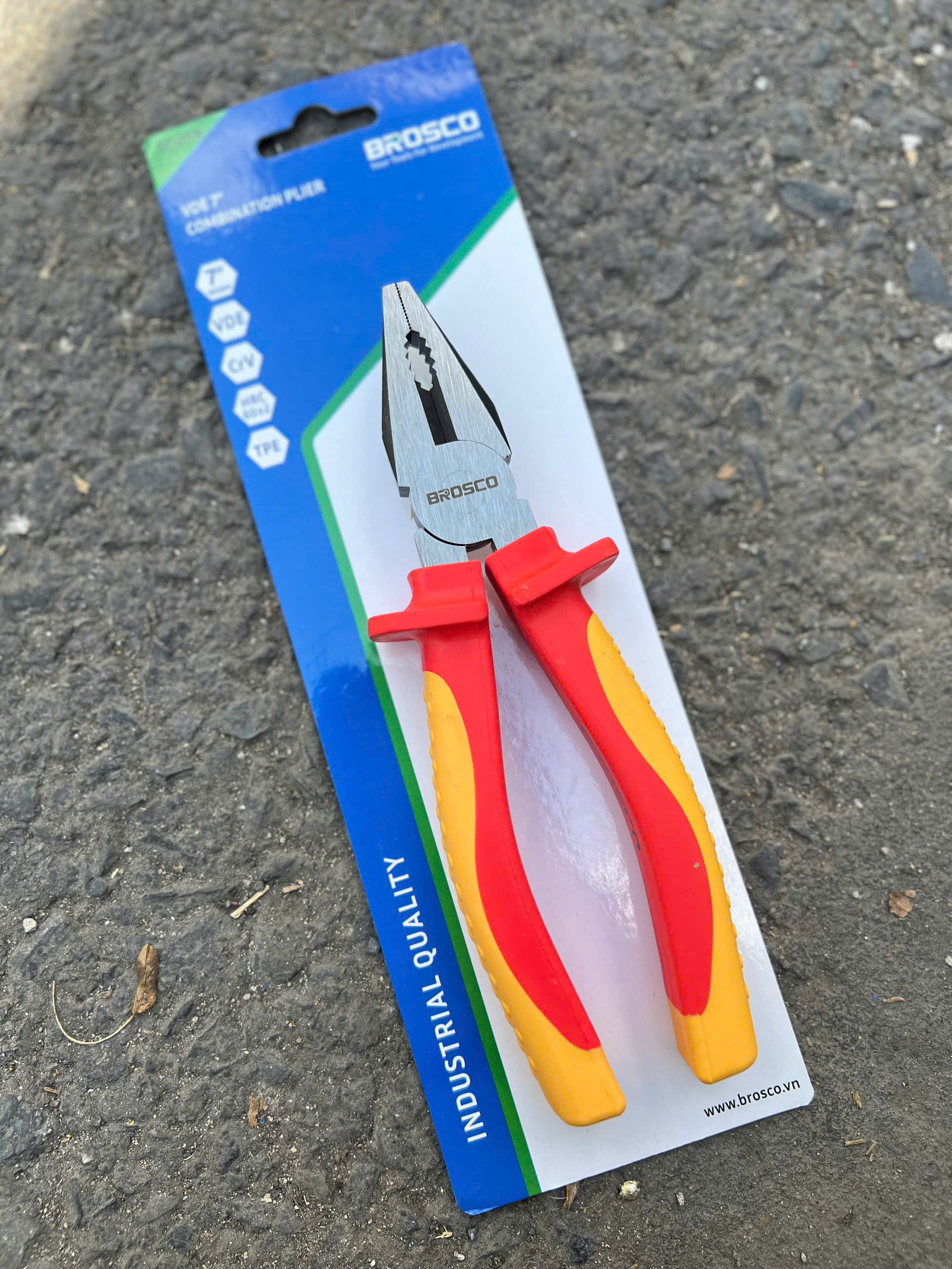 Bộ Dụng Cụ Cách Điện 1000V BROSCO Tiêu Chuẩn VDE (7 Món) - Combo An Toàn Cho Thợ Điện