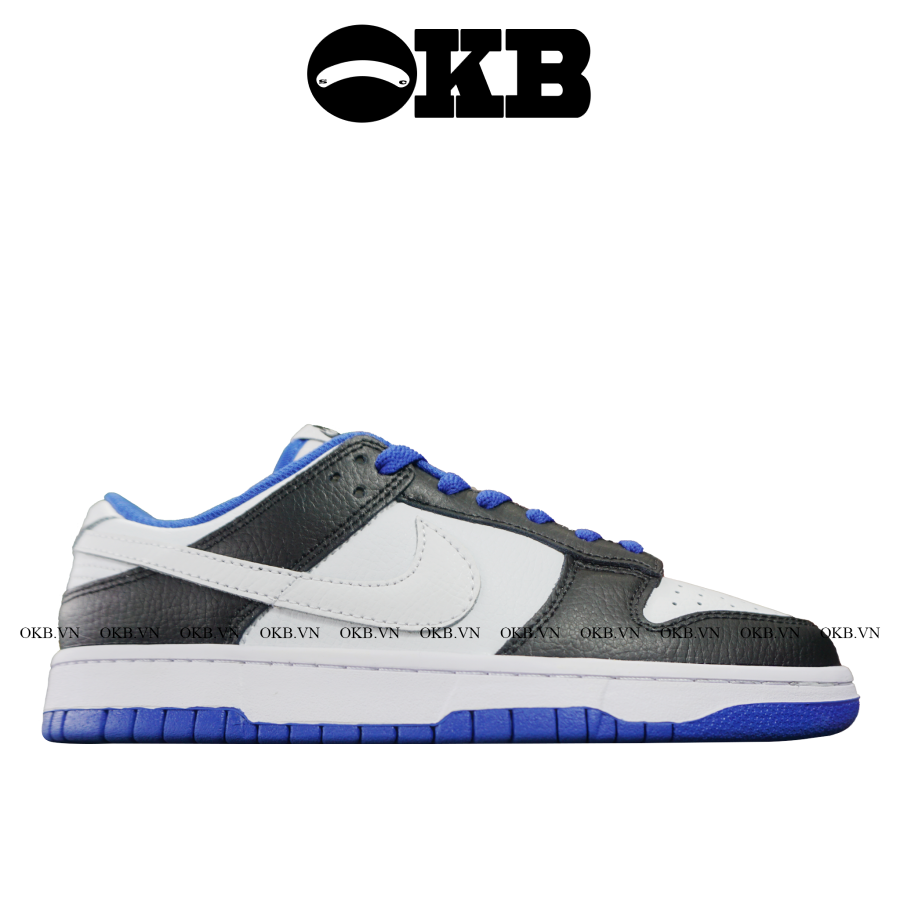 SB Dunk Low Black White Royal Blue Like