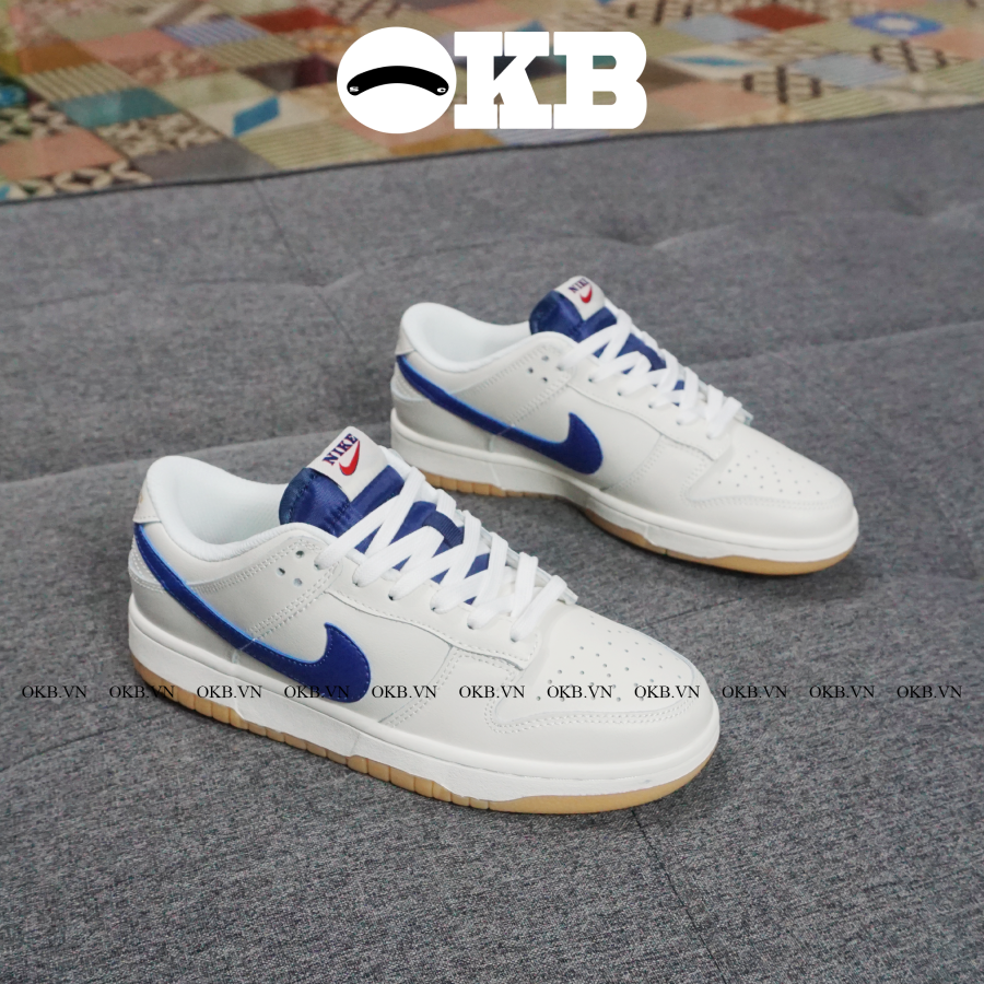 SB Dunk Low Orange Label White Navy