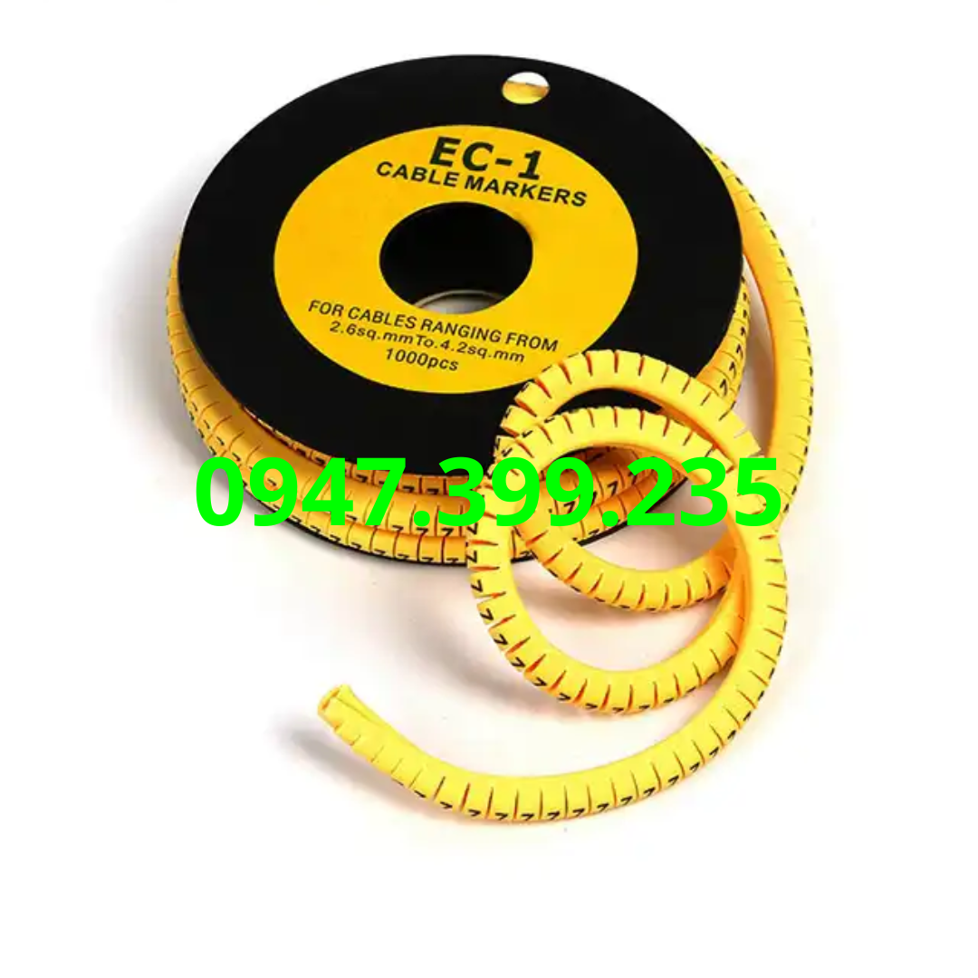 Combo 10 Số Đánh Dấu Dây EC3 Từ 0–9 ⚡ Cable Marker – 350 Mắt/Bộ