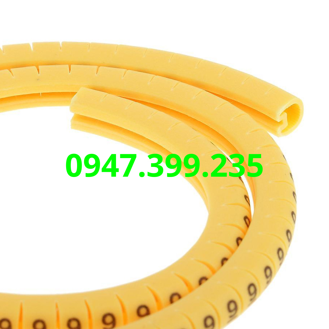 Combo 10 Số Đánh Dấu Dây EC1 Từ 0–9 ⚡ Cable Marker – 500 Mắt/Bộ
