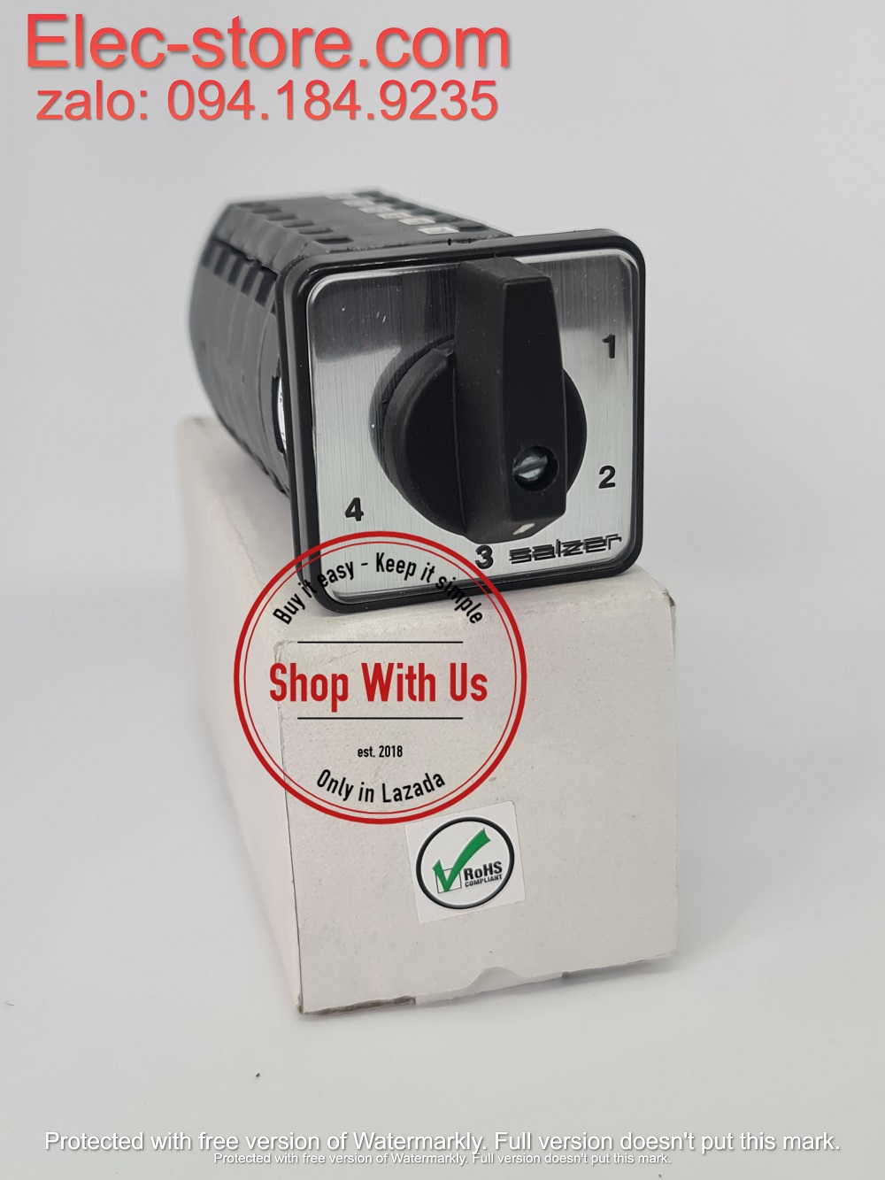 Chuyển mạch 0-1-2-3-4 - Công tắc xoay 0-1-2-3-4 TP16 61101 - Chuyển mạch 4 vị trí 1 Off Ấn Độ - Chuyển mạch 0-1-2-3-4 Salzer - chuyển mạch Salzer