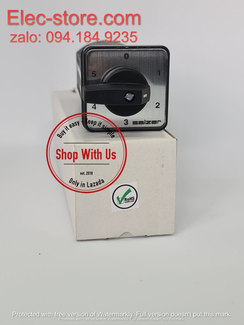 Chuyển mạch 0-1-2-3-4-5 - Công tắc xoay 0-1-2-3-4-5 TP16 61102 - Chuyển mạch 4 vị trí 1 Off Ấn Độ - Chuyển mạch 0-1-2-3-4-5 Salzer - chuyển mạch Salzer