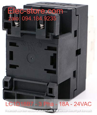 Khởi Động Từ Schneider LC1D18 - Contactor Schneider LC1D18B7 - Khởi 3 Pha 18A 24VAC