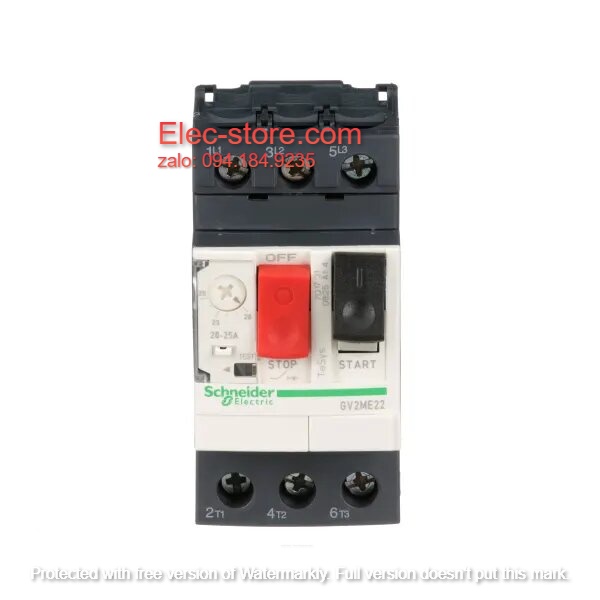 Cầu Dao Bảo Vệ Động Cơ Schneider GV2ME22- CB Bảo Vệ Động Cơ 3 Cực Schneider - GV2ME22 Schneider (20A-25A)) - 3P - 690V