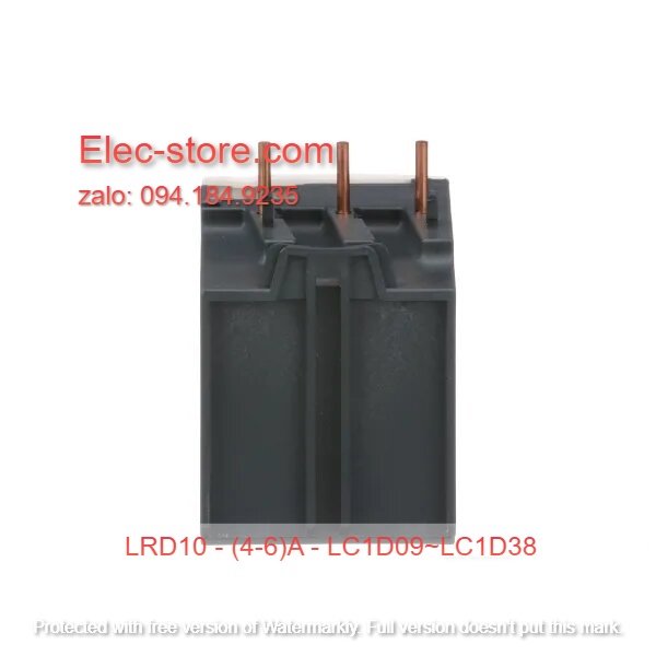 Relay Nhiệt Schneider - LRD series - Đuôi Nhiệt Schneider LRD10 (4-6)A - rơ le nhiệt schneider