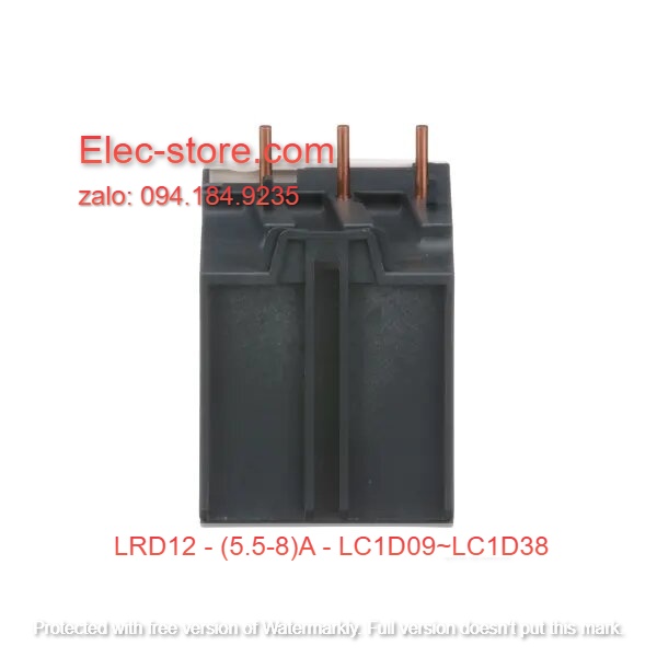 Relay Nhiệt Schneider - LRD series - Đuôi Nhiệt Schneider LRD12 (5.5-8)A - rơ le nhiệt schneider
