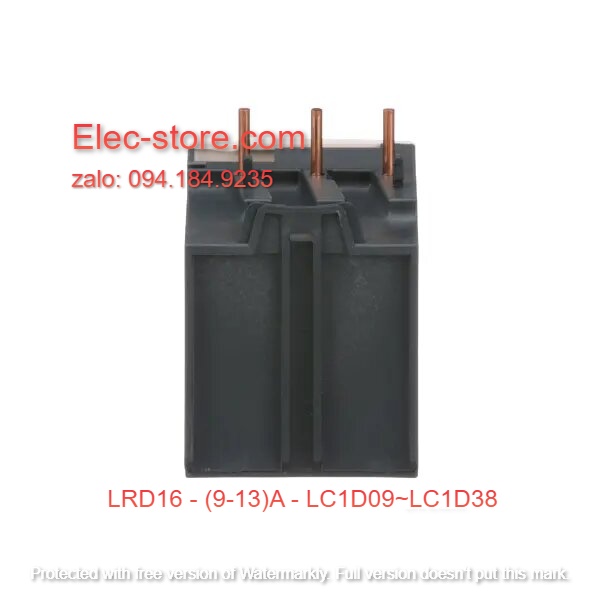 Relay Nhiệt Schneider - LRD series - Đuôi Nhiệt Schneider LRD16 (9-13A) - rơ le nhiệt schneider