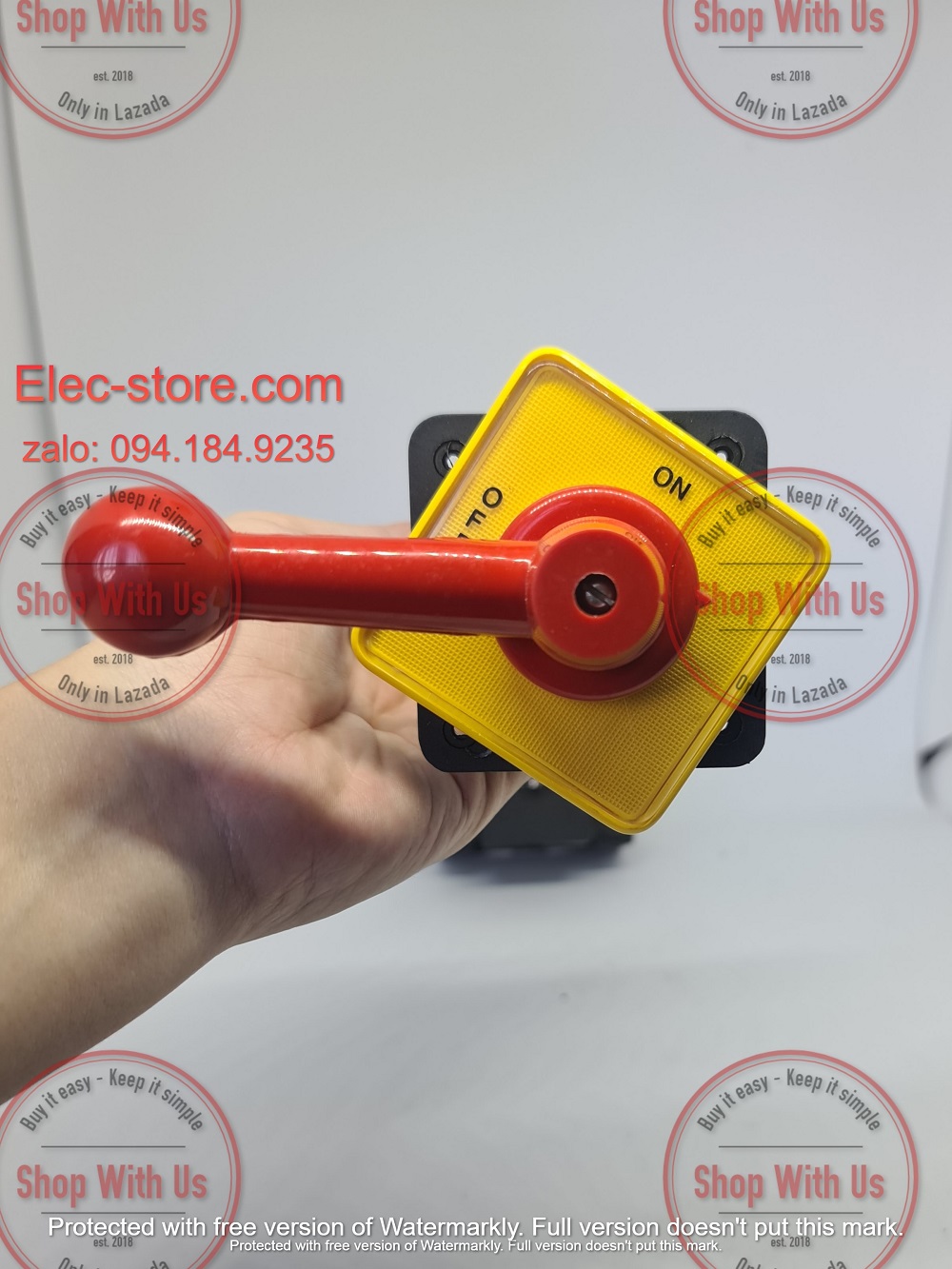 Công tắc LB080 3P 80A  On/Off - Công tắc chuyển mạch dòng điện ba pha LB080 313 09 MB42 BGYR- Chuyển mạch dòng 3P 80A 2 vị trí ON/OFF -  Công tắc xoay 2 vị trí đổi dòng 3P 80A - chuyển mạch Salzer
