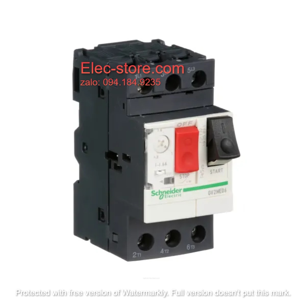 Cầu Dao Bảo Vệ Động Cơ Schneider GV2ME06 - CB Bảo Vệ Động Cơ 3 Cực Schneider - GV2ME06 Schneider (1-1.6A) - 3P - 690V