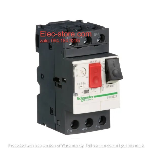 Cầu Dao Bảo Vệ Động Cơ Schneider GV2ME20- CB Bảo Vệ Động Cơ 3 Cực Schneider - GV2ME20 Schneider (13A-18A) - 3P - 690V