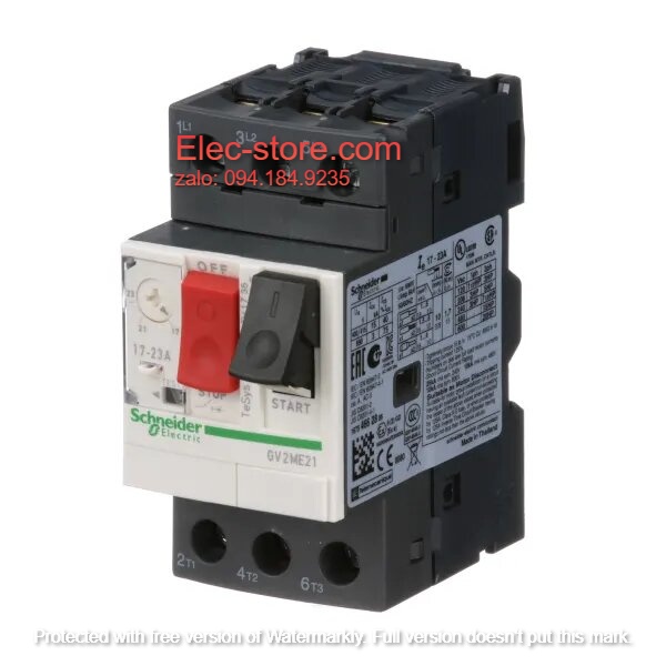 Cầu Dao Bảo Vệ Động Cơ Schneider GV2ME21- CB Bảo Vệ Động Cơ 3 Cực Schneider - GV2ME21 Schneider (17A-23A) - 3P - 690V