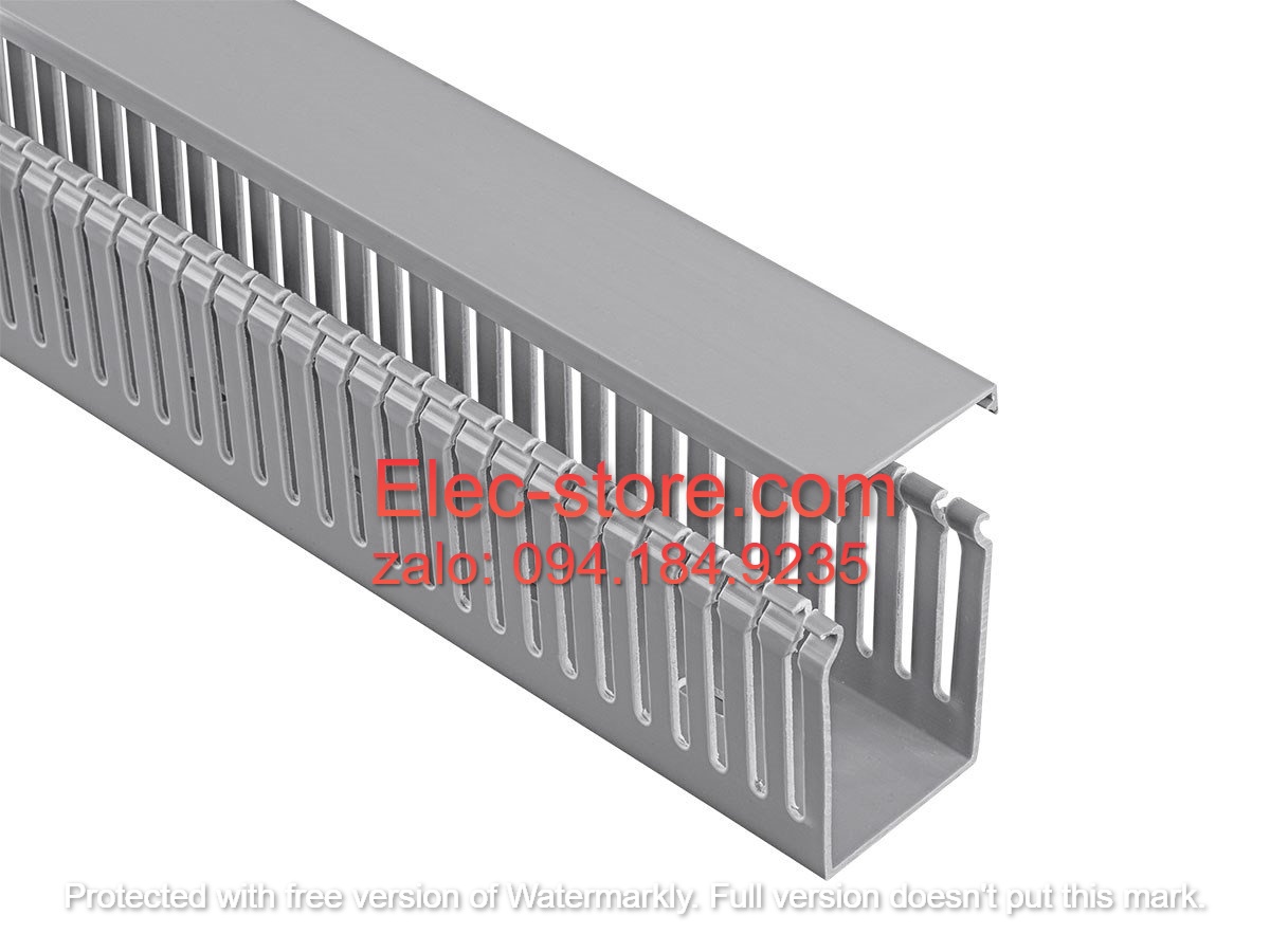 Máng nhựa đi dây 80x80x1700mm - Máng nhựa Salzer Ấn Độ - PVC Cable Ducts B80x80 - Máng đi cáp 80x80 - Ống nhựa răng lược đi dây điện 80x80mm