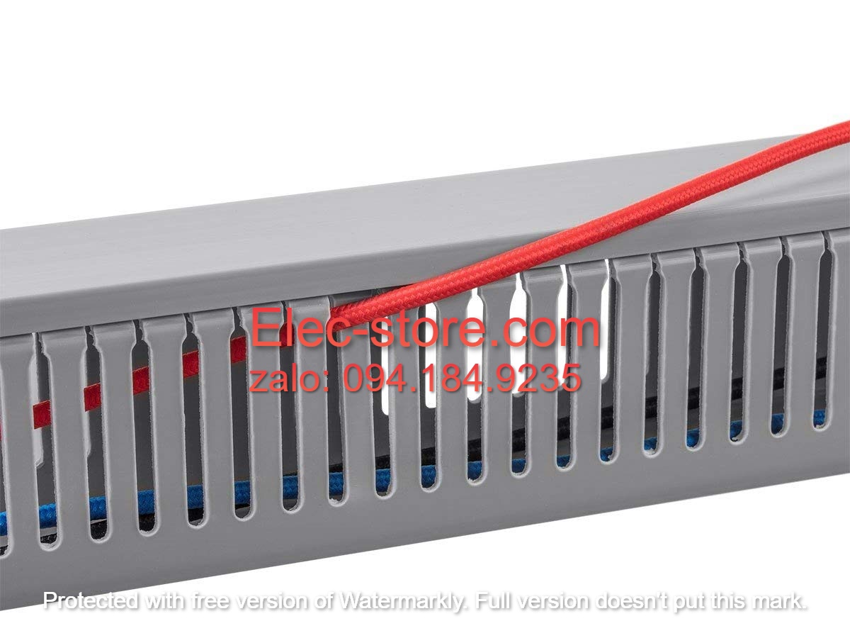 Máng nhựa đi dây 80x100x1700mm - Máng nhựa Salzer Ấn Độ - PVC Cable Ducts B80x100 - Máng nhựa to 80x100 - Ống nhựa răng lược đi dây điện 80x100mm