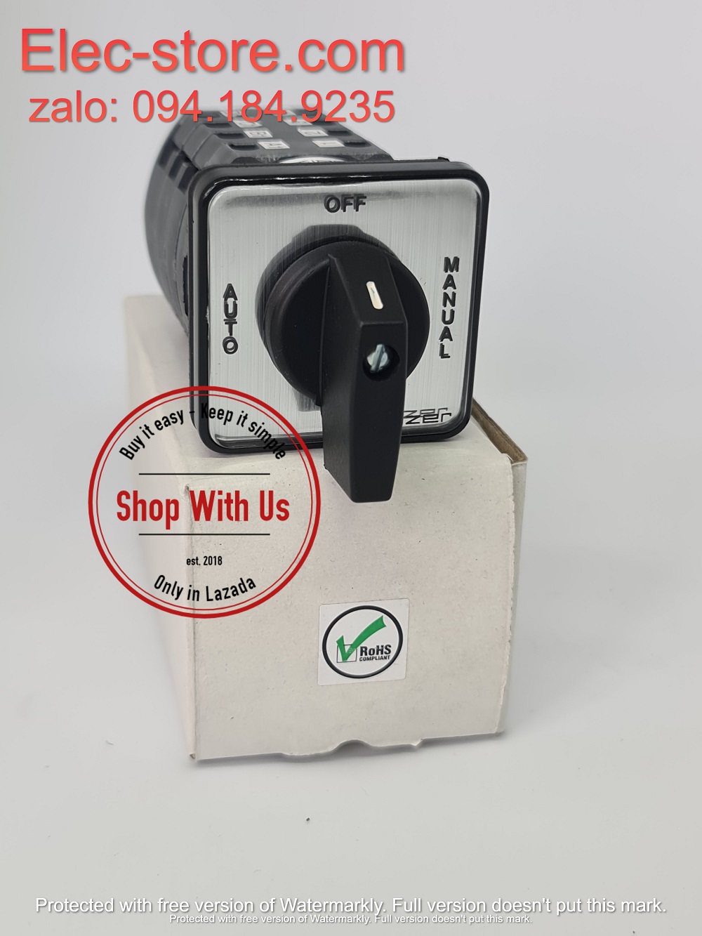 Chuyển mạch AUTO-OFF-MAN - Công tắc xoay Auto/Man TP16 61154 - Chuyển mạch 3 vị trí Ấn Độ - Chuyển mạch Salzer - chuyển mạch Salzer