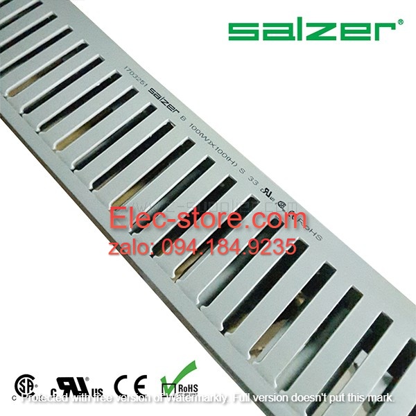 Máng nhựa đi dây 100x100x1700mm - Máng nhựa Salzer Ấn Độ- PVC Cable Ducts B100x100 - Máng đi cáp 100x100 - Ống nhựa răng lược đi dây điện 100x100mm