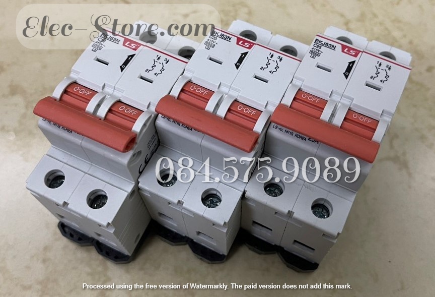 Automat MCB BKJ 2P 20A - Át MCB 2P 20A - BKJ 63N 2P 20A 6kA