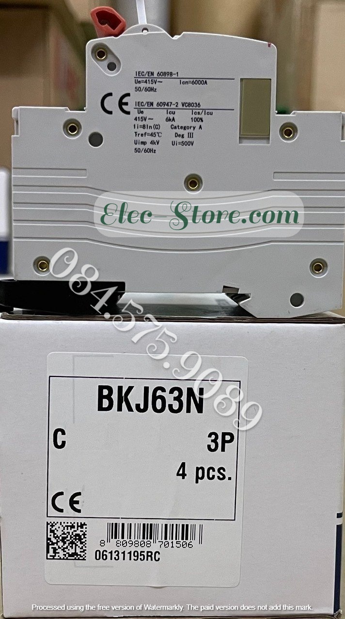 Automat MCB BKJ 3P 16A - Át MCB 3P 16A - BKJ 63N 3P 16A 6kA