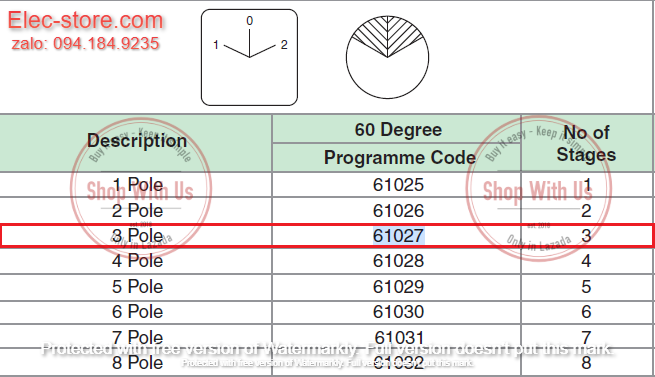 Chuyển mạch ON-OFF-ON - Công tắc xoay ON-OFF-ON TP16 61027 - Chuyển mạch 3 vị trí Ấn Độ - Chuyển mạch On/Off/On Salzer - chuyển mạch Salzer