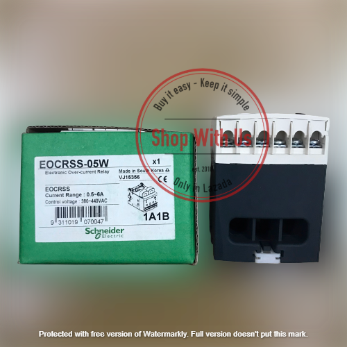EOCRSS05S - Rơ-le điện tử bảo vệ quá dòng 0.5–6A – 220V AC - Relay Schneider
