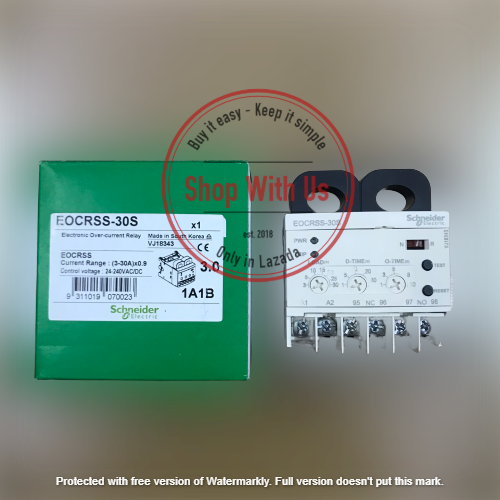 EOCRSS30S - Rơ-le điện tử bảo vệ quá dòng 3-30A – 220V AC - Relay Schneider