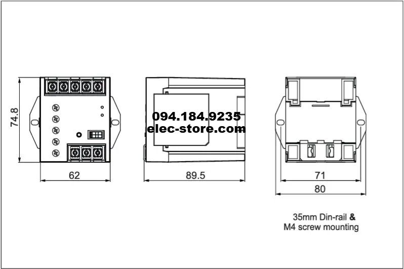 EVR-3P44 - Rơ-le Bảo Vệ Mất Pha - Relay chống mất pha - Relay Schneider