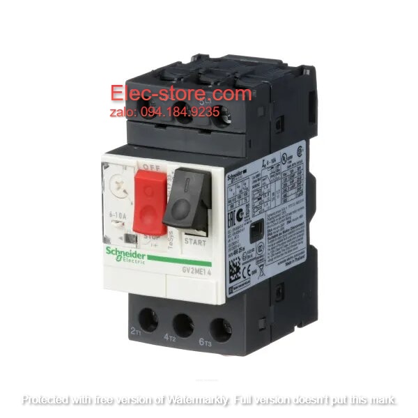 Cầu Dao Bảo Vệ Động Cơ Schneider GV2ME14- CB Bảo Vệ Động Cơ 3 Cực Schneider - GV2ME14 Schneider (6-10A) - 3P - 690V