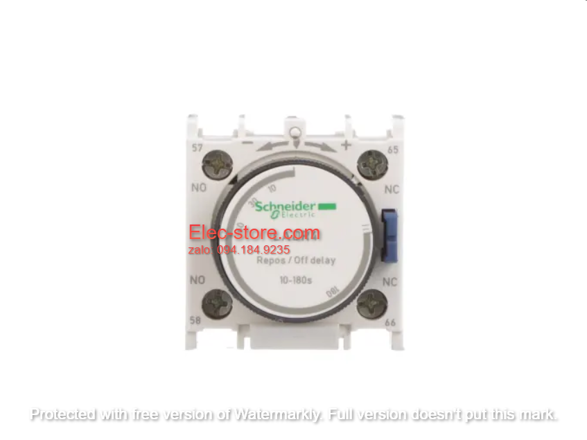Khối tiếp điểm phụ trễ thời gian LADR4 Schneider - Off Delay LADR4 - Bộ Hẹn Giờ Tắt 10-180S - Tiếp Điểm Phụ LC1D - Tiếp điểm Schneider