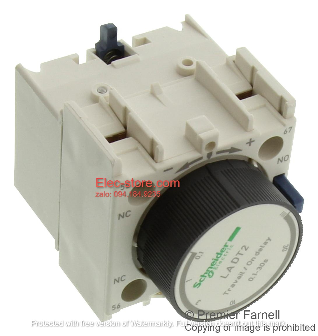 Khối tiếp điểm phụ trễ thời gian LADT2 Schneider - On Delay LADT2 - Bộ Hẹn Giờ Bật 0.1-30S - Tiếp Điểm Phụ LC1D