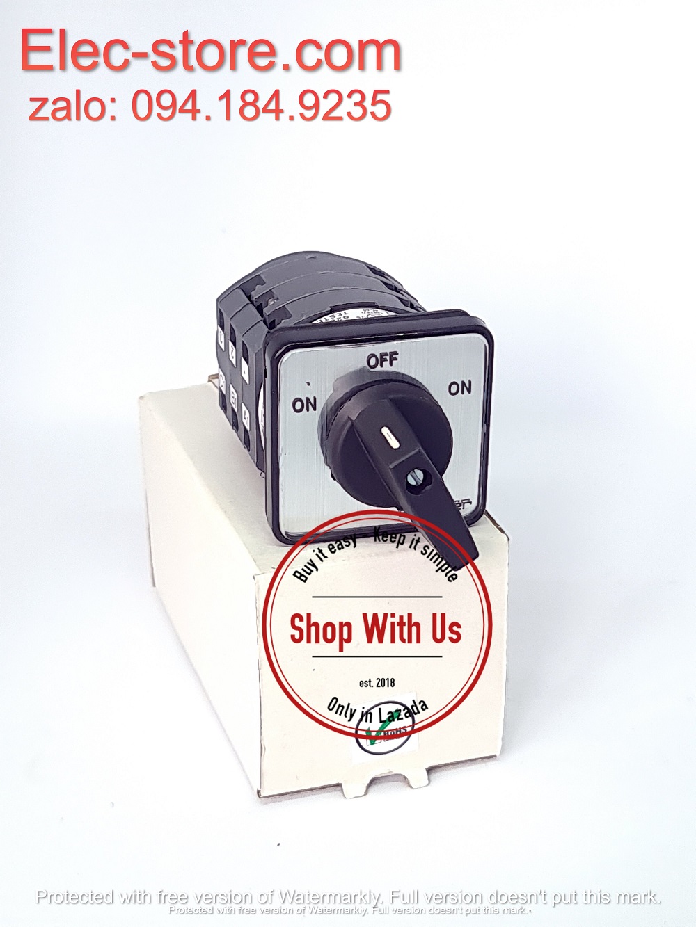 Chuyển mạch ON-OFF-ON - Công tắc xoay ON-OFF-ON TP16 61027 - Chuyển mạch 3 vị trí Ấn Độ - Chuyển mạch On/Off/On Salzer - chuyển mạch Salzer