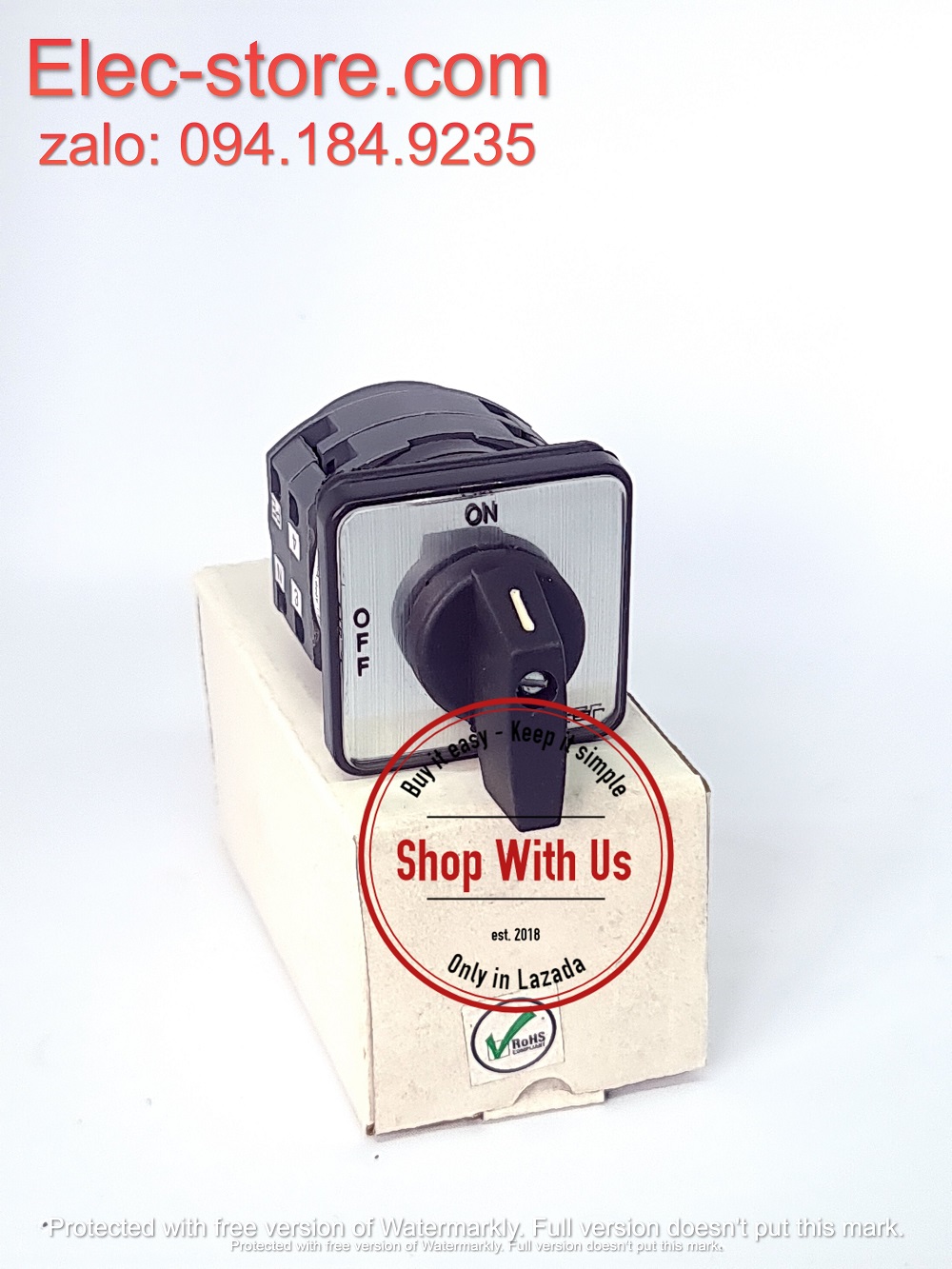 Chuyển mạch ON-OFF - Công tắc xoay OFF-ON TP16 61178 - Chuyển mạch 2 vị trí Ấn Độ - Chuyển mạch On-Off Salzer - chuyển mạch Salzer