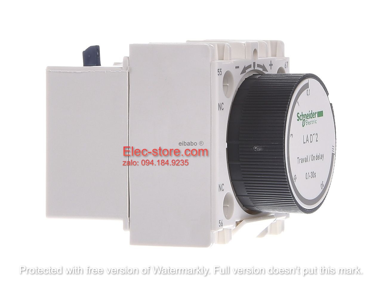 Khối tiếp điểm phụ trễ thời gian LADT2 Schneider - On Delay LADT2 - Bộ Hẹn Giờ Bật 0.1-30S - Tiếp Điểm Phụ LC1D