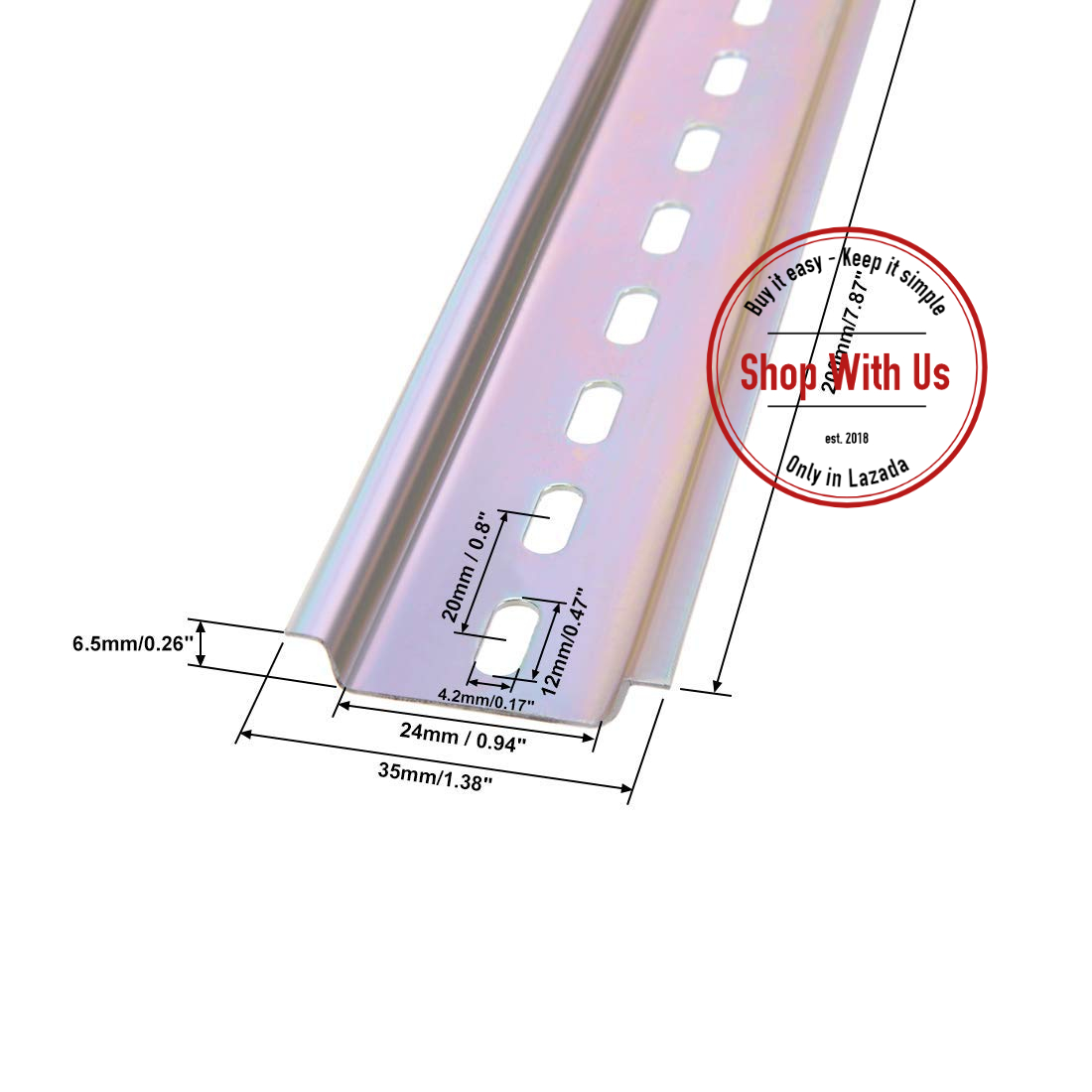 Thanh Nhôm - Din rail 35mm - Thanh Cài Thiết Bị