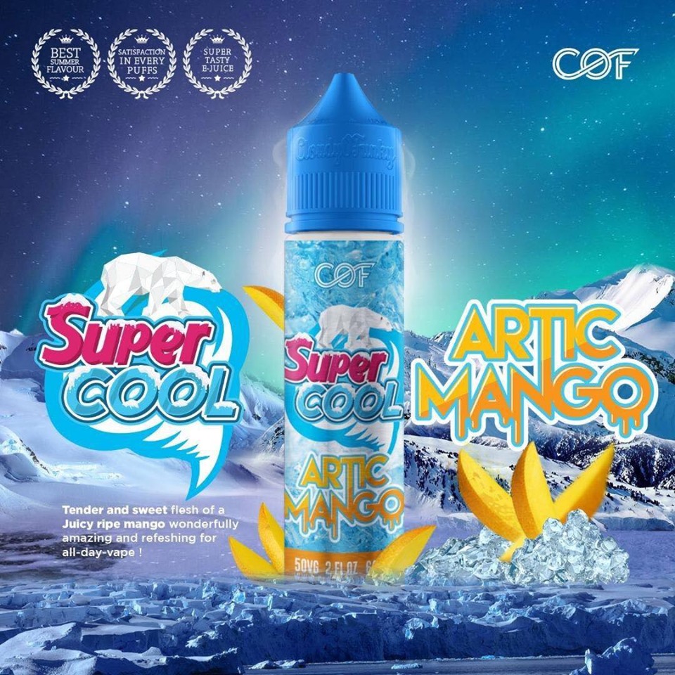 Juice malay 60ml Super Cool MANGO The mát lạnh-3NI