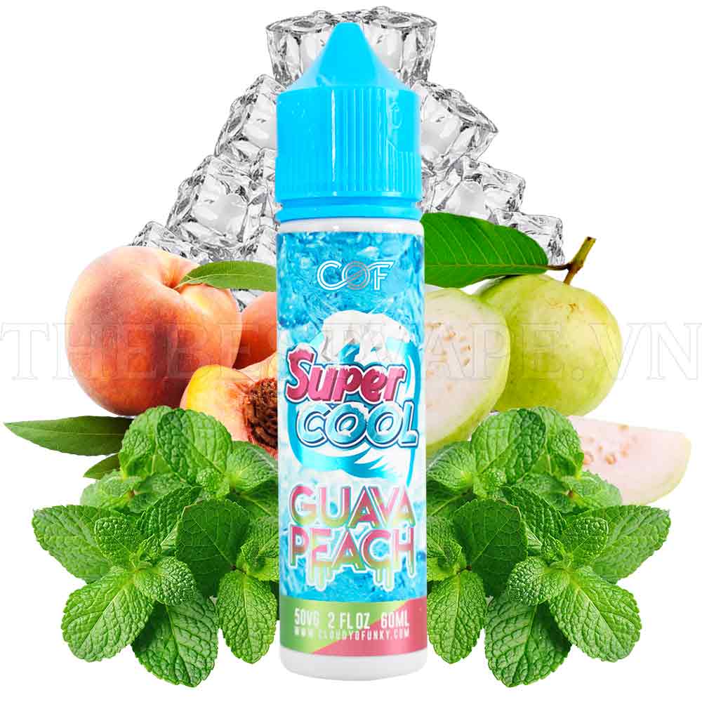 Juice malay 60ml Super Cool GUAVA PEACH The mát lạnh-3NI