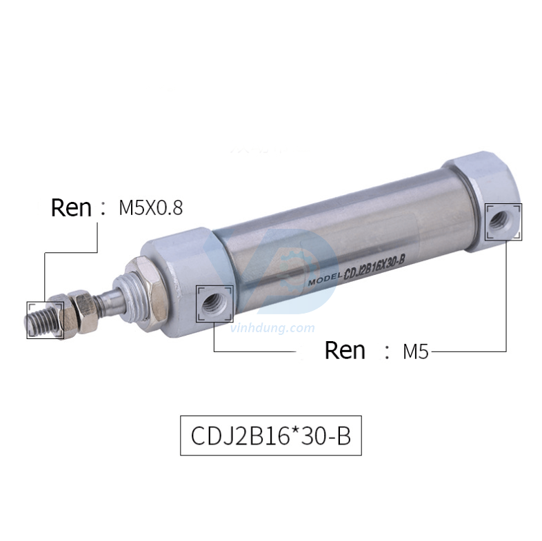 Xi lanh khí nén CDJ2B16