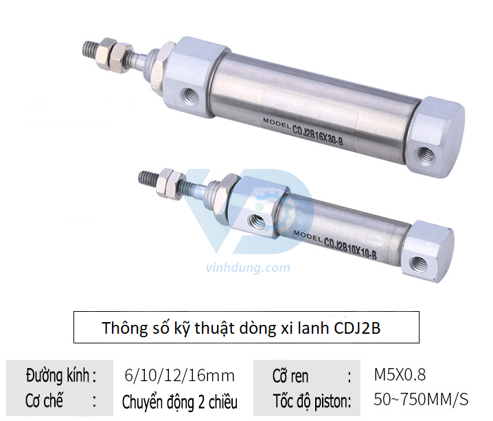 Xi lanh khí nén CDJ2B10