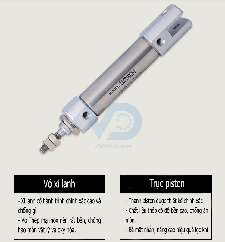 Xi lanh khí nén CDJ2D16