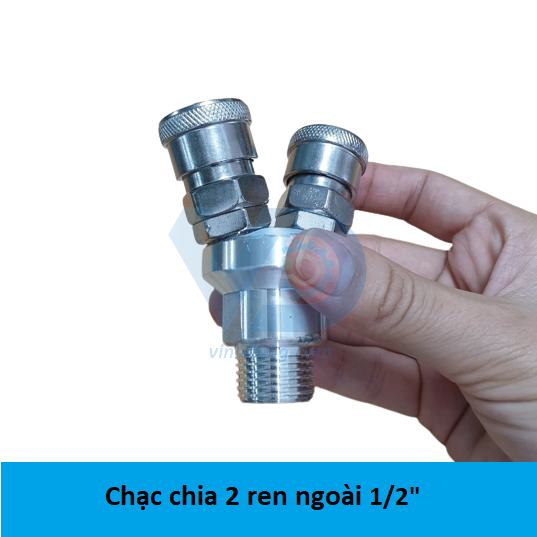 Khớp nối nhanh khí nén Ren ngoài 1/2"