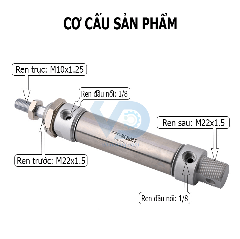 Xi lanh khí nén MA25