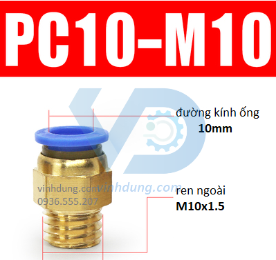 Cút nối nhanh ren thô