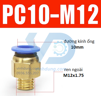 Cút nối nhanh ren thô