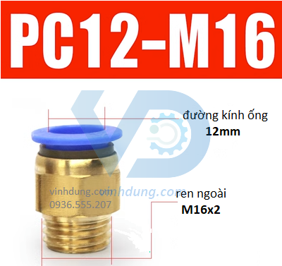 Cút nối nhanh ren thô