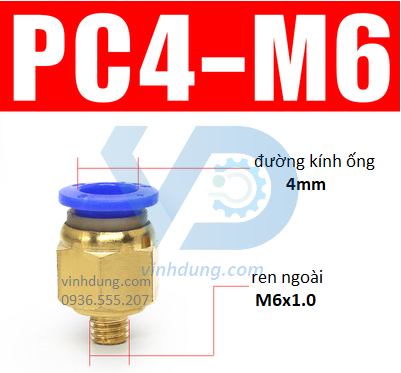 Cút nối nhanh ren thô