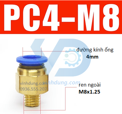 Cút nối nhanh ren thô