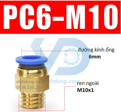 Cút nối nhanh ren thô