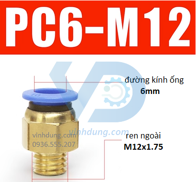 Cút nối nhanh ren thô