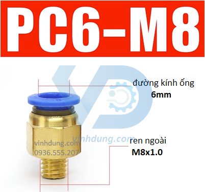 Cút nối nhanh ren thô