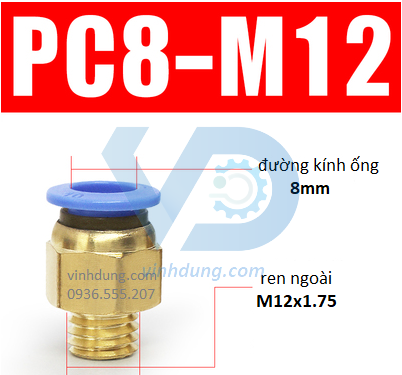 Cút nối nhanh ren thô