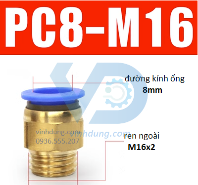 Cút nối nhanh ren thô